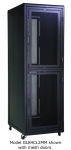 Co-location Enclosure With Perimeter vented plexi front door and solid rear door