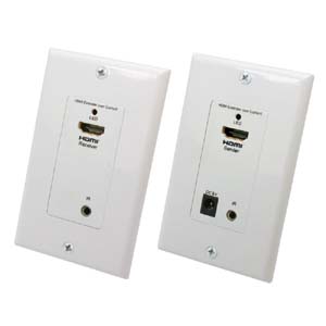 HDMI over CAT6 Extender Wall Plate (Pair) - Single Port (1P)
