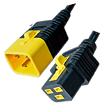 Locking C-19 to C-20 power cords - shop Cables.com.