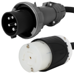 IEC 309 520P5W to L23-20R Power Cord Plug Adapter
