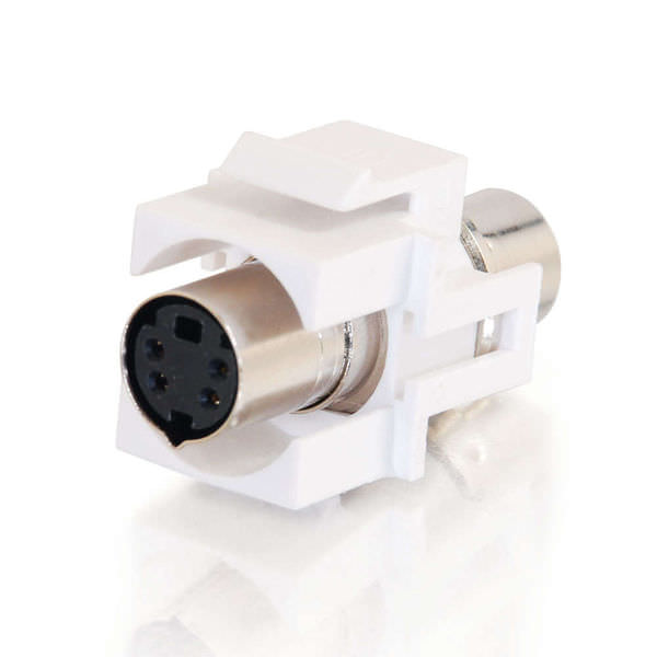 Snap-in S-Video F/F Keystone Module White