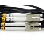 LC TO LC 9/125 Duplex Singlemode Fiber Optic Cable-5 Meter Black Jacket