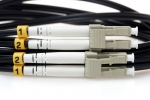 LC TO LC 50/125 Duplex Multimode Fiber Optic Cable-3 Meter Black Jacket