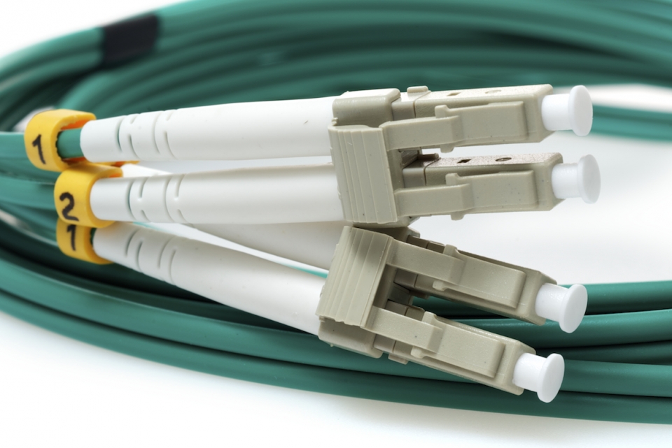 LC TO LC 50/125 Duplex Multimode Fiber Optic Cable-2 Meter Green Jacket