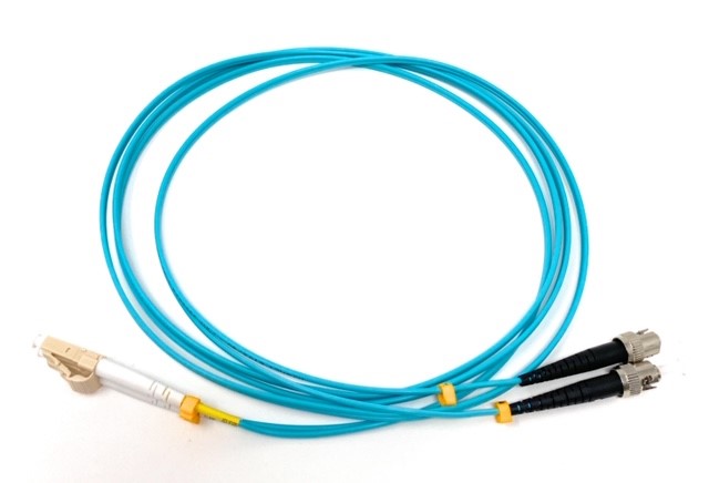 LC to ST 10GB OM3 Aqua Fiber Optic Cables