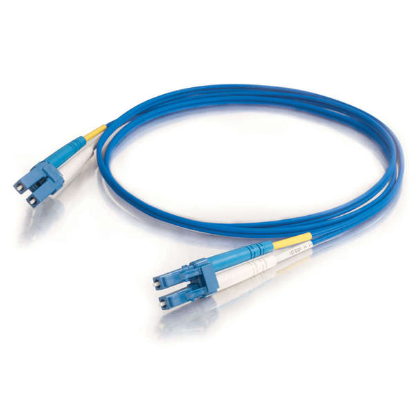 LC TO LC 9/125 Duplex Singlemode Fiber Optic Cable-1 Meter Blue Jacket