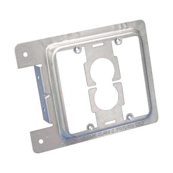 Low Voltage Mounting Bracket-Double gang Plate For New Construction