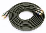 Super High Resolution 3-RCA Component Video Coaxial RG-6 18AWG 75Ohm Cable