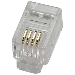 RJ22 Handset Plug 4P4C Bag of 100