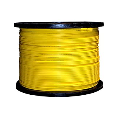 Yellow singlemode 9 micron Duplex PVC bulk fiber optic roll - shop cables.com.