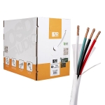 Speaker Wire 16/4 indoor/outdoor use High Strand White Jacket