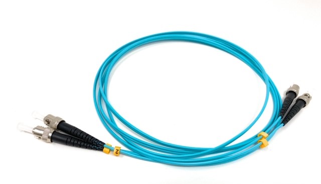 ST/ST 10GB OM3 Aqua Fiber Optic Cables