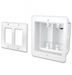 Recessed Dual Gang Indoor InBox for Plasma and LCD TVS