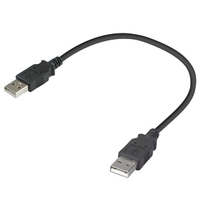 1FT USB 2.0 A-Male to A-Male Cable