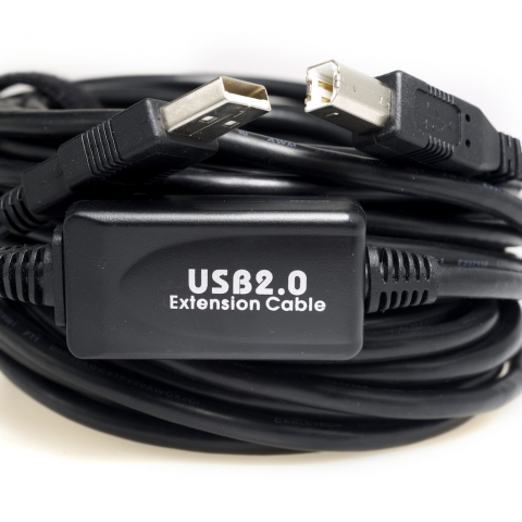 33ft 10M USB 2.0 A Male to B Male Active Cable.