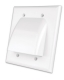 Flat Panel TV Bulk Cable Wall Plates- Dual & White