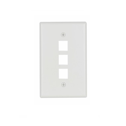 3-PORT OUTLET FLUSH Wall Plate