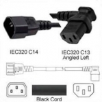C13 Left TO C14 PDU Power Cable- 8 feet 15 Amp