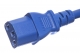 IEC 320 C14-C13 8 Ft 10 Amp PDU Power Cord - Blue