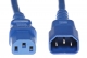 IEC 320 C14-C13 8 Ft 10 Amp PDU Power Cord - Blue