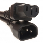 C14 to C15 PDU - Server Power Cord 14awg 15amp - 15 Ft