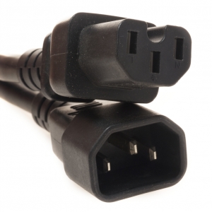 C14 to C15 PDU - Server Power Cord 14awg 15amp - 12 Ft