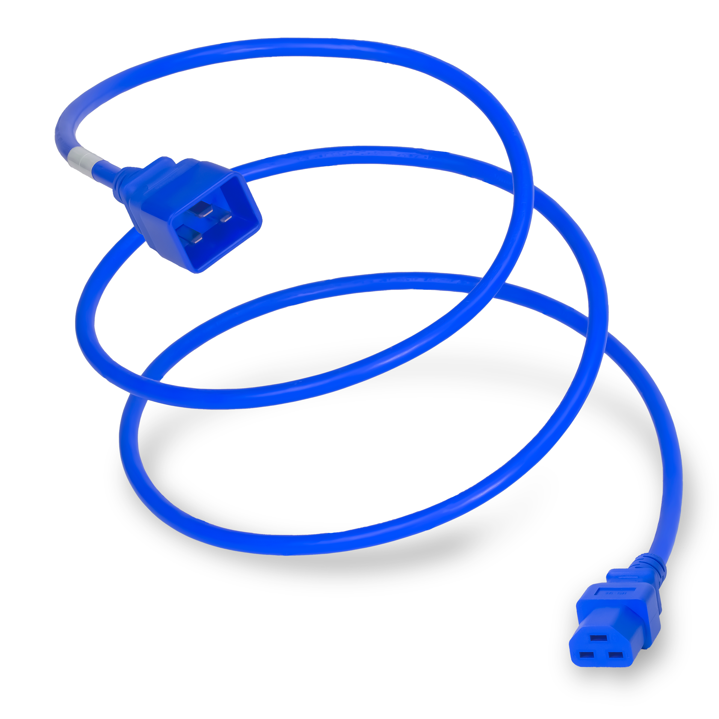 C20 to C21 Power Cords with Blue Jacket