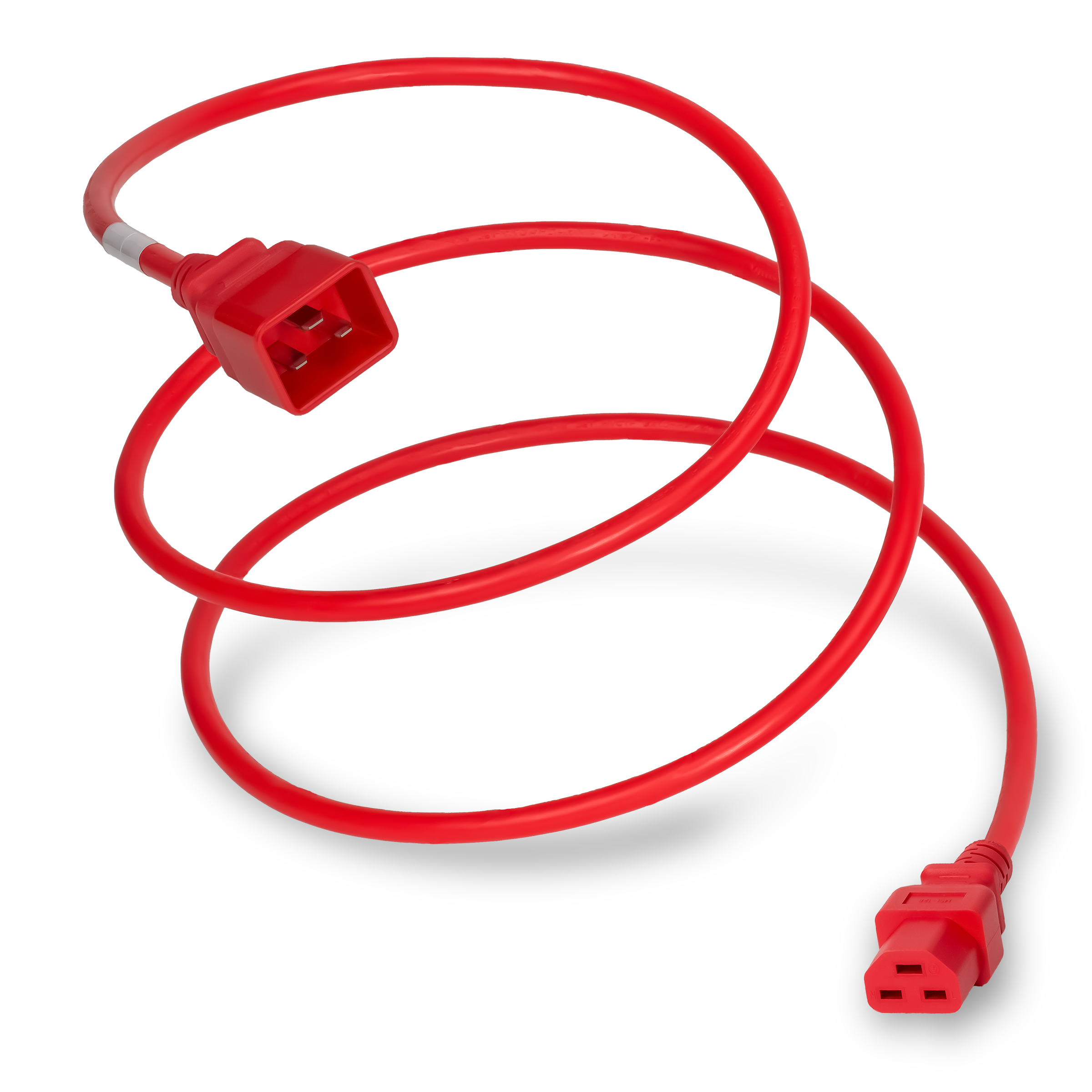 C20 to C21 Power Cords with Red Jacket