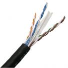 Category 6 PVC 4 Pair 24 Awg. Patch Cord Unshielded Stranded 1000 ft Roll- Black