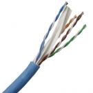 Category 6 PVC 4 Pair 24 Awg. Patch Cord Unshielded Stranded 1000 ft Roll- Blue