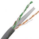 Category 6 PVC 4-Pair 23-AWG UTP Solid Cable 1000 ft - Grey