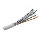 Category 6 PVC 4-Pair 23-AWG UTP Solid Cable 1000 ft - White