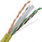 Category 6 PVC 4 Pair 24 Awg. Patch Cord Unshielded Stranded 1000 ft Roll- Yellow