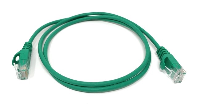 7Ft Green Cat6 Slim Jacket 30awg Network Patch Cable 600MHz