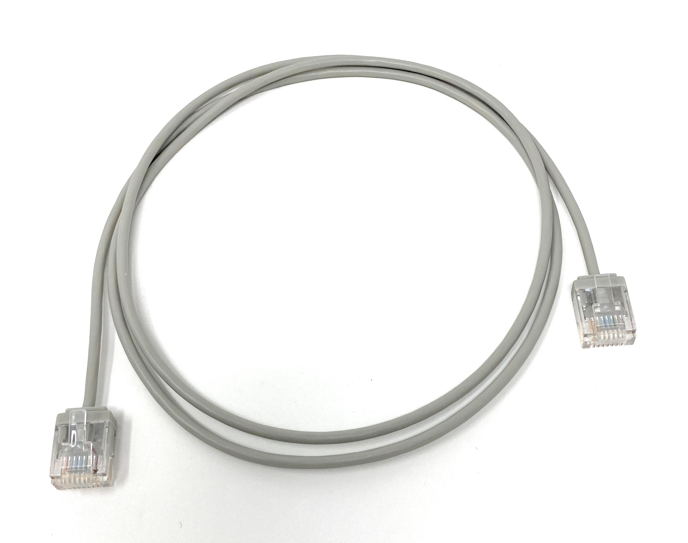 10Ft Gray Cat6A Slim Jacket 32awg Network Patch Cable 600MHz