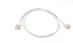 5Ft White Cat6A Slim Jacket 32awg Network Patch Cable 600MHz