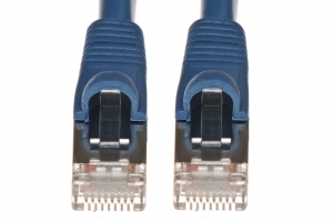 1.5Ft Cat5e 350Mhz 26AWG Shielded Cable Snagless Blue