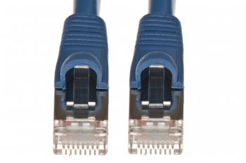 1.5Ft Cat5e 350Mhz 26AWG Shielded Cable Snagless Blue