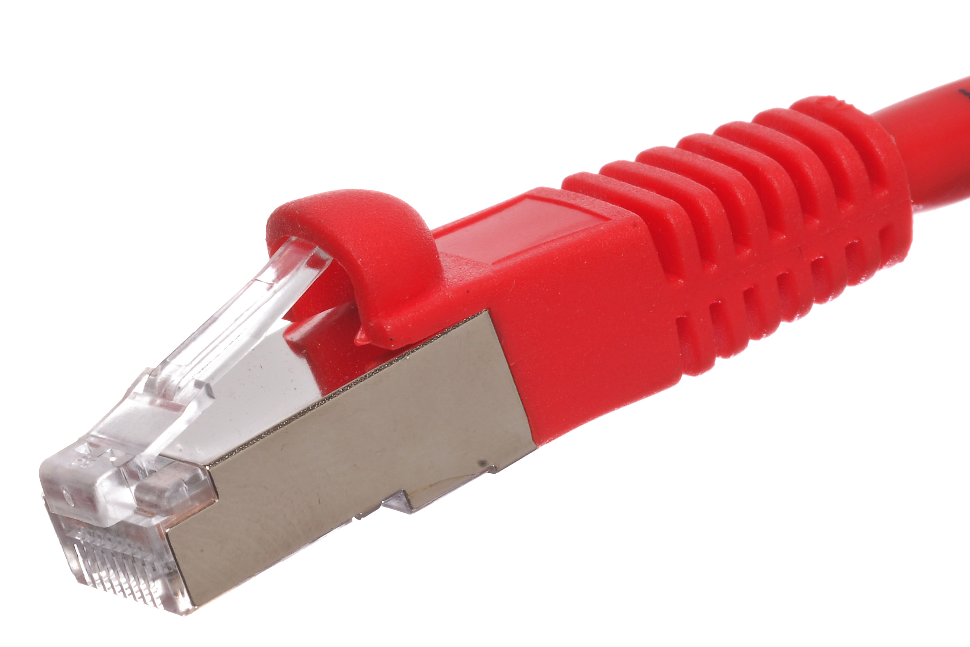 Red 3ft Cat5e Twisted Shielded Pair Patch Cable