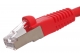 0.5Ft Cat6 Shielded Ethernet Cable Snagless Red
