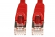 0.5Ft Cat6 Shielded Ethernet Cable Snagless Red