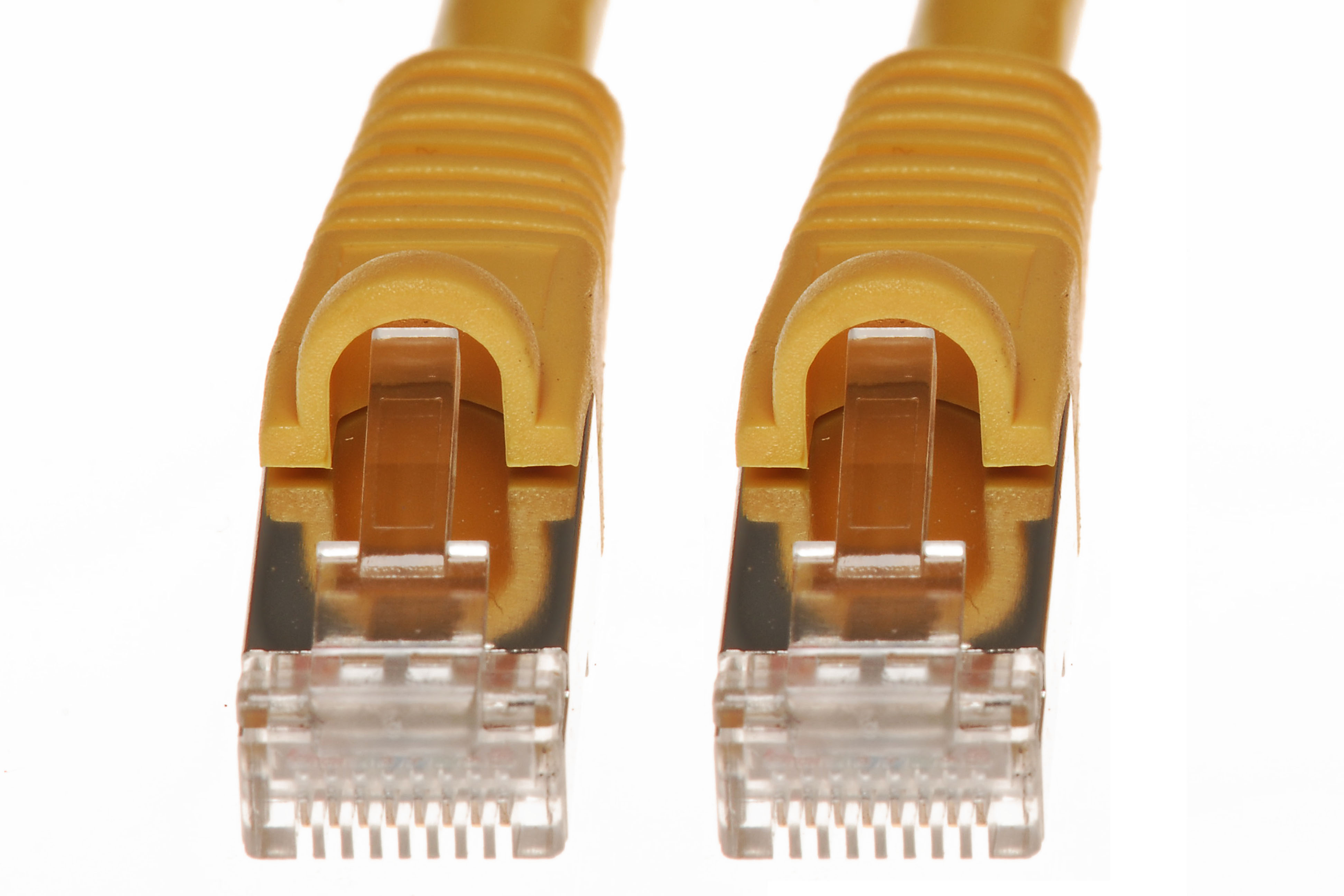 0.5Ft Cat6 Shielded Ethernet Cable Snagless Yellow