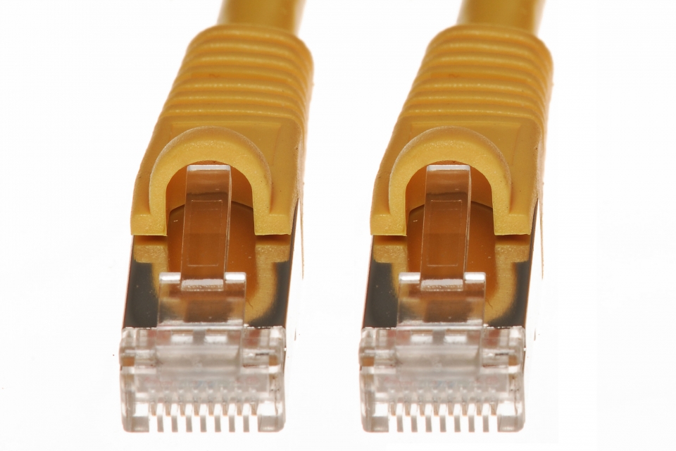 150Ft Cat6 Shielded Patch Cable Snagless Yellow