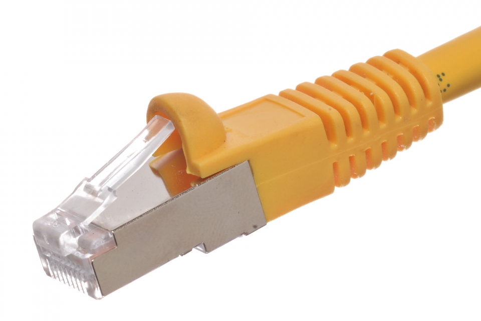 150Ft Cat6 Shielded Patch Cable Snagless Yellow