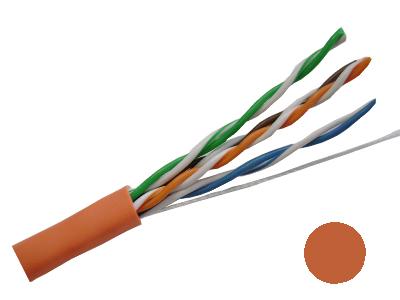 5e Plenum Cable 1000 ft spool - Orange Color-Order by the Foot!