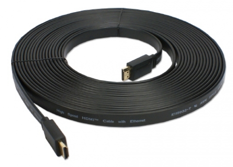 Black in-wall flat HDMI cables - shop cables.com.