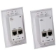 HDMI over CAT6 Extender Wall Plate (Pair) - Single Port (1P)