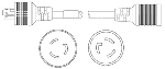 NEMA L5-20 to NEMA L5-20 20A 125V