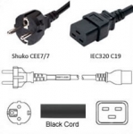 Israel SI32 Plug to IEC320 C19 - 15A - Power Cord - 3 Meters or 10 Feet