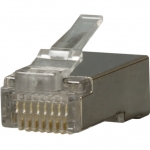 Shielded RJ45 Connector for Cat5e or Cat6 Cables